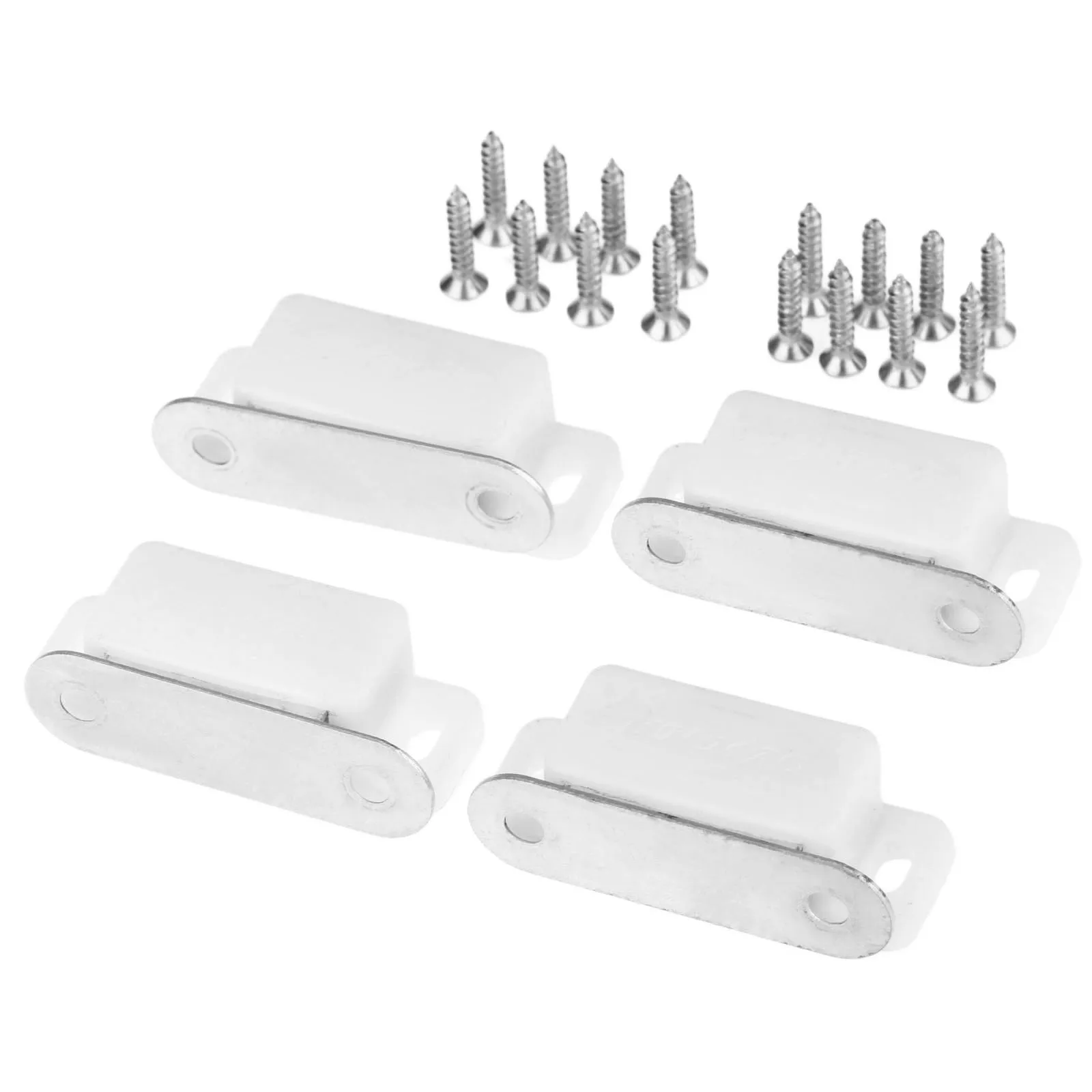 

DRELD 4Pcs 41*17MM Door Cupboard Drawer Magnetic Catch Stop Stoppers Magnetic Cabinet Catches Furniture Hardware with Screws