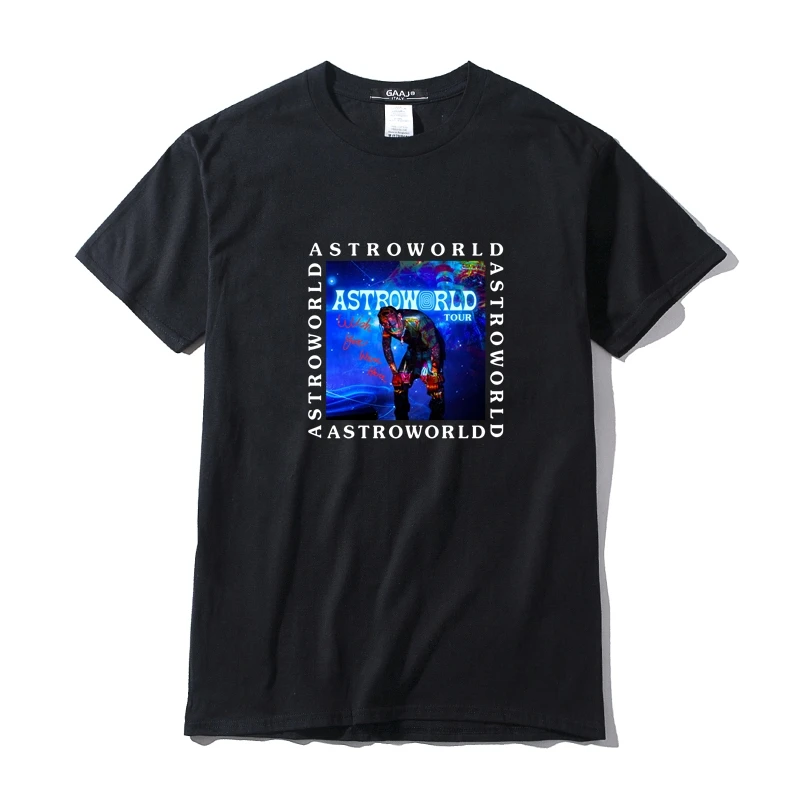 

EXCLUSIVE ASTROWORLD 2019 Tour WISH YOU WERE HERE Men T Shirt Funny Male T-shirts For Man Plus Size Tees V137V#