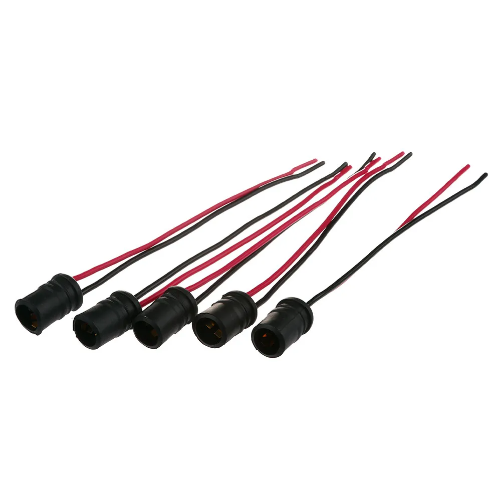 

5Pcs T10 W5W Connector Car Lamp Cable Auto Bulb Wire Truck Light LED Bulbs Socket J10
