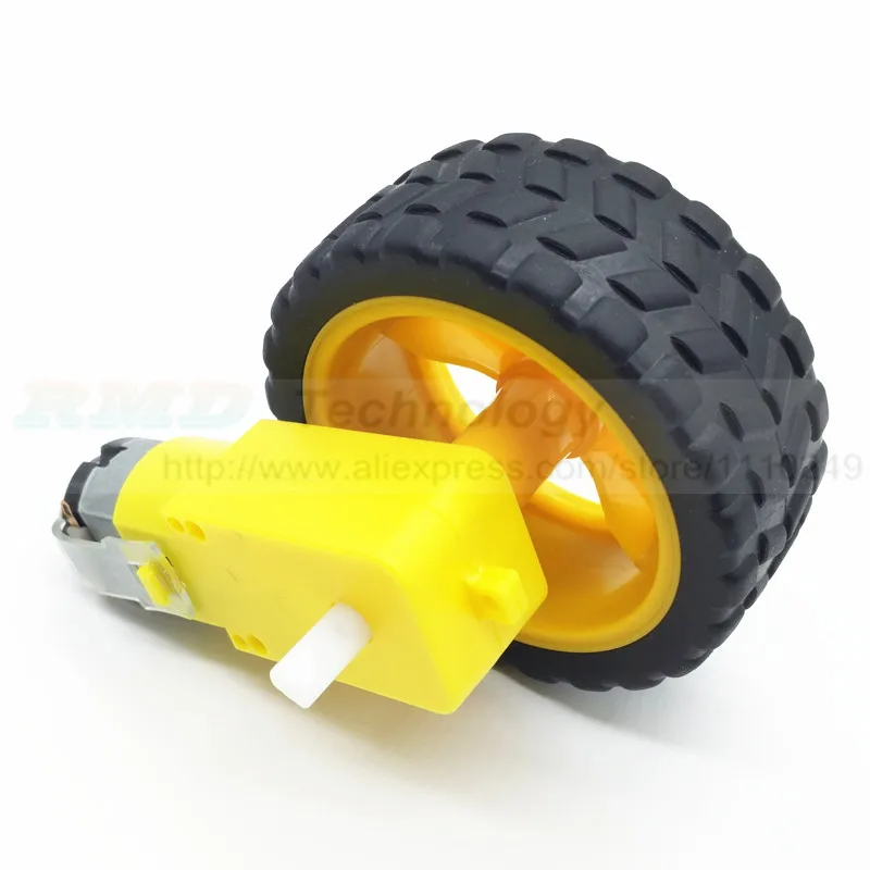 TT двигатель салона автомобиля Робот шестерни для Arduino двойной оси с колесом Бесплатная доставка Оптовая продажа