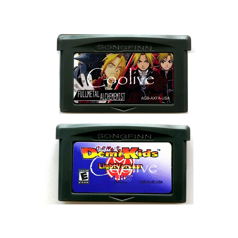 

Full Metal Alchemist Demi Kids Light Version Video Game Memory Cartridge Card for 32 Bit Console Accessories