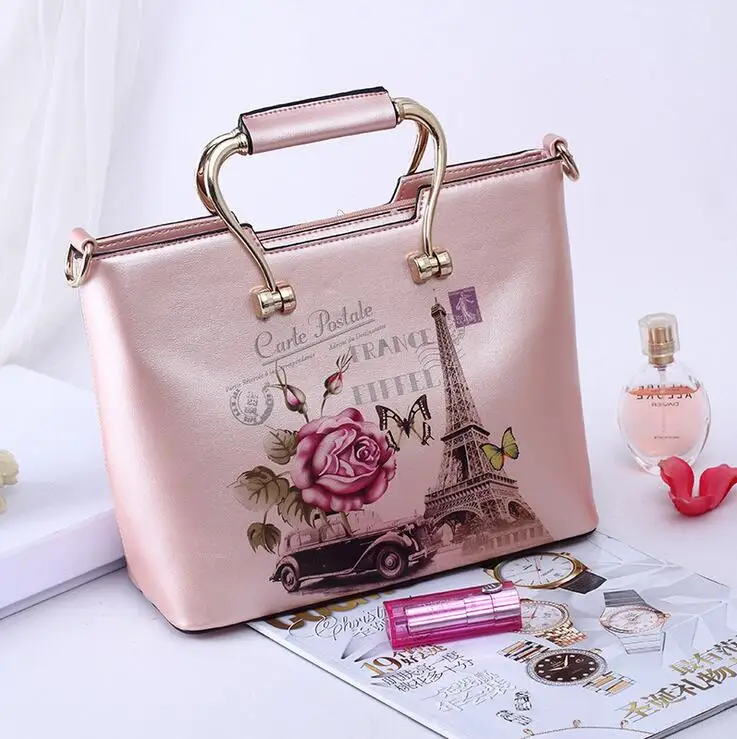 

Cartoon Printed Shoulder Bag Women Large Capacity Female Shopping Bag Canvas Handbag Summer Beach Bag Ladies branded handbag