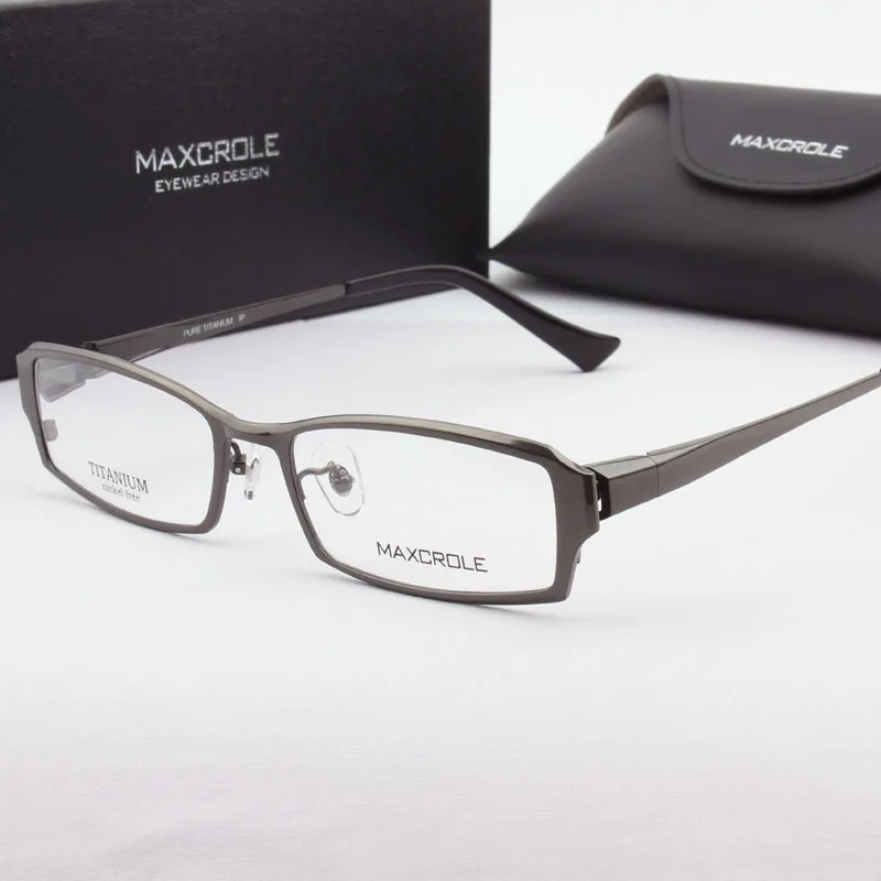 

Top Fashion Luxurious Square Titanium Optical Glass for Men Women, Light Flex Rectangular Prescription Male Spectacle Eye Frame