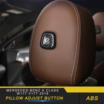 

Auto Car Pillow Adjust Button Trim Cover Accessories Sticker for Mersedes-benz A Class W177 V177 2019