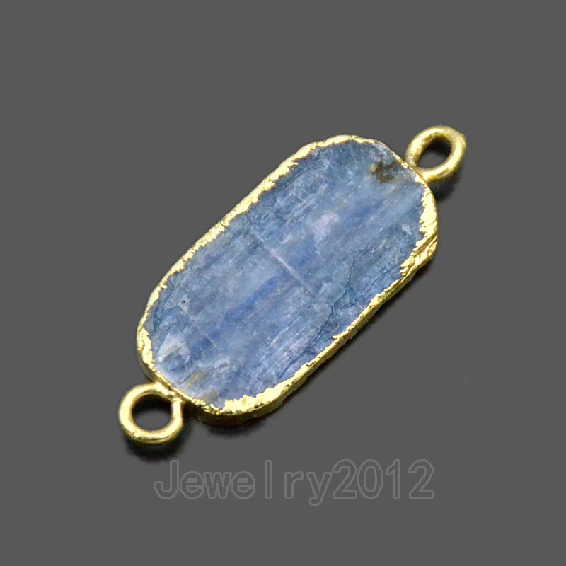 001-9a Oval Connector on Gold 13x16mm