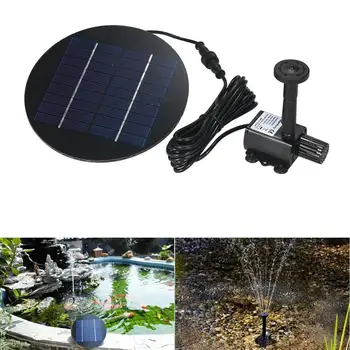 

Separating Solar Panel Water Pump Fountain Garden Pond Pool Decor Black Solar Bird Bath Landscape Watering Fountains