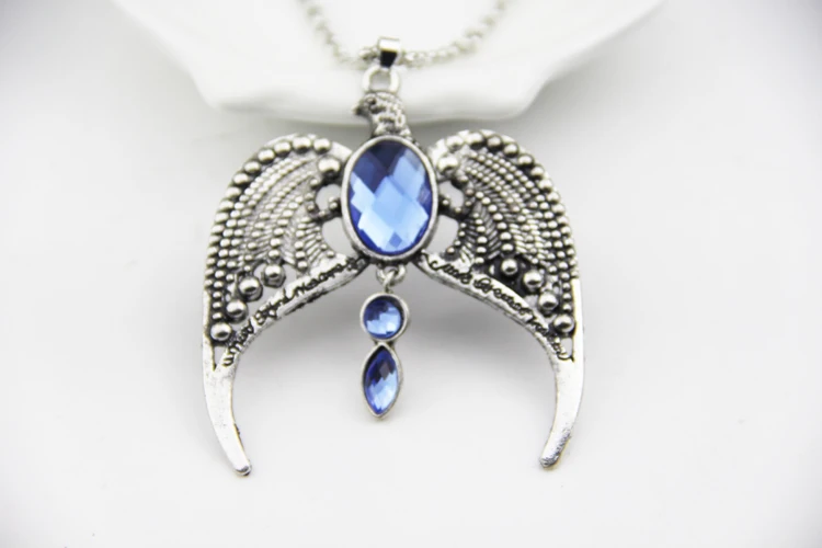 

ZRM Fashion Jewelry Vintage Charm Potter Ravenclaw Eagle Crown Pendant Necklace For Men And Women