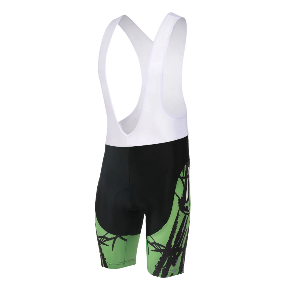 White/green Cycling Bib Shorts Men Downhill Mtb Triathlon Jardineira