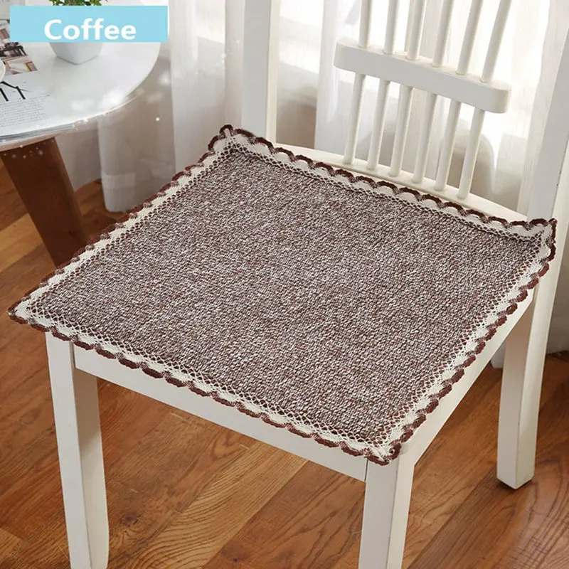 Подушка для стула хлопковая однотонная 5 цветов|Подушка| |
