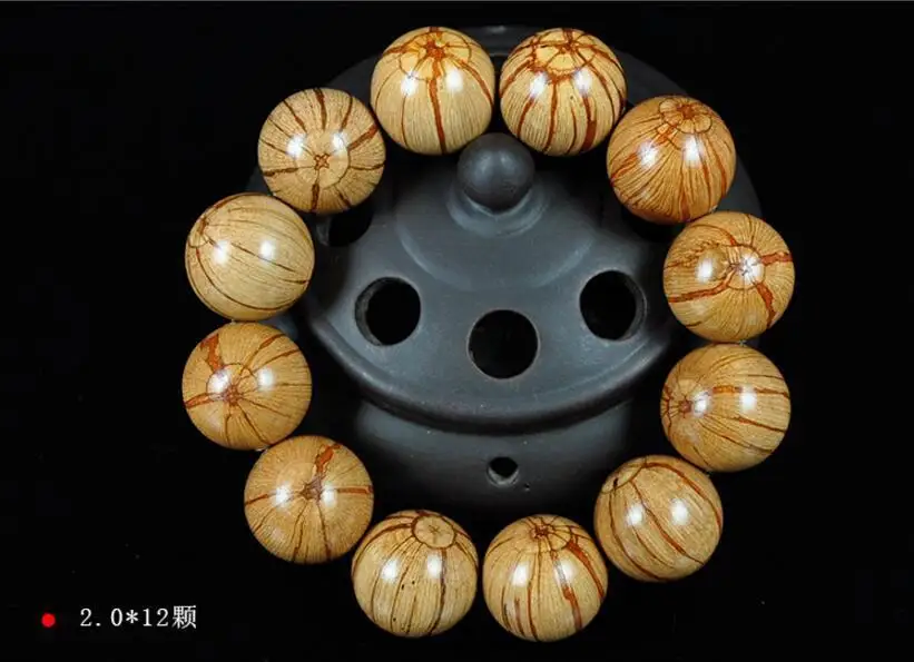 

Fashion Men Charm Bracelet Natural Wood Beads Stretch Bangle Jewelry Gift 20mm