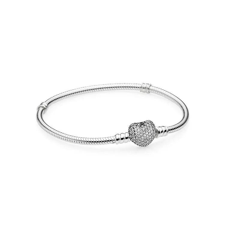 

YPD35 925 Silver Zircon Bracelet Girl Birthday Party DIY Bracelet Gift