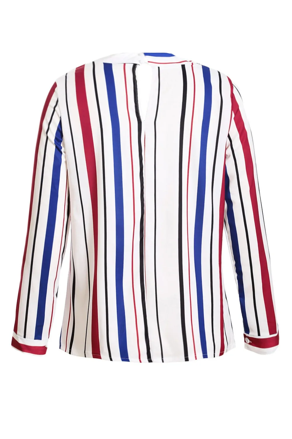 Royal-Blue-Multiple-Striped-Pussycat-Bow-Top-LC251400-5-2
