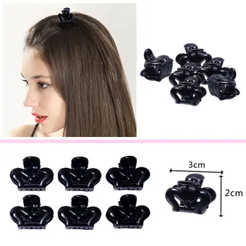 

12pcs Crab Hair Clips Clamp for Women Girls Hair Styling Black Barrettes Jaw Hairdressing Clip Pins Children Hairpins for Kids
