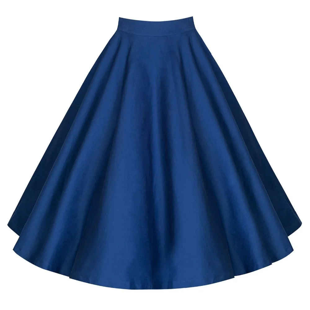 new solid color big swing high waist ball gown skirt faldas jupe 2018 ...