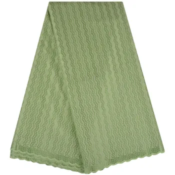 

5 Yards High Quality 100% Cotton African Polish Cotton Lace Fabric Swiss Voile Lace African Men Fabric For Dress S1332