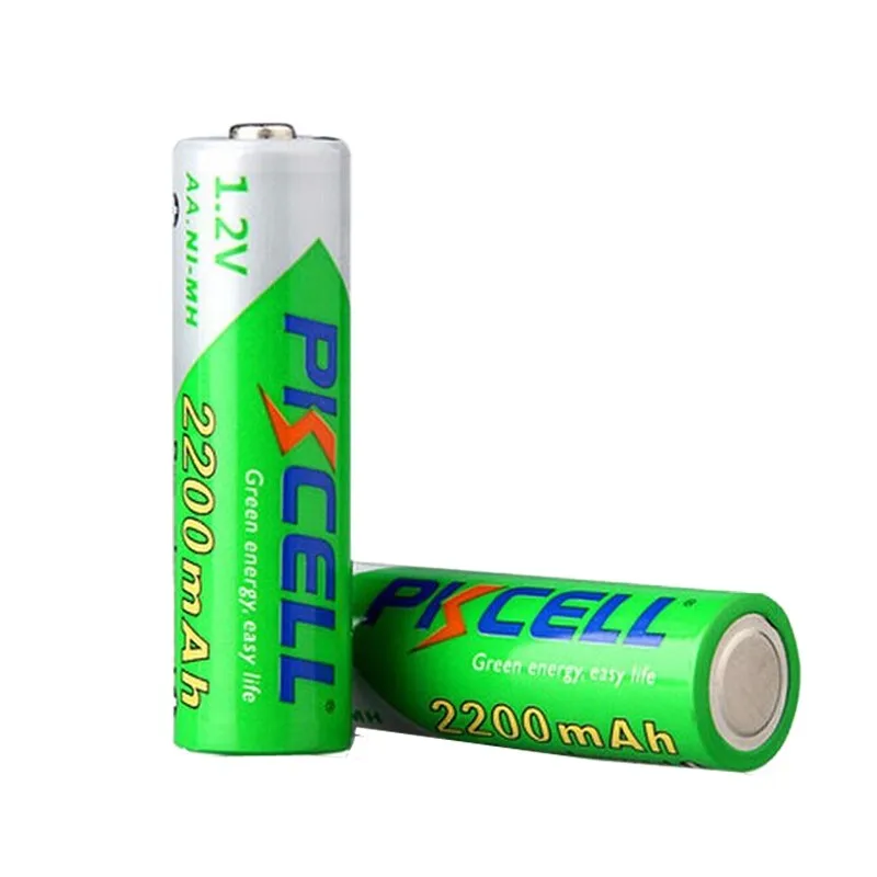 1 упаковка/4 шт PKCELL 1,2 V AA Аккумуляторная батарея Ni-MH 2200mAh с 1 упаковкой/4 шт 1,2 V NIMH AAA аккумуляторные батареи 1000mAh