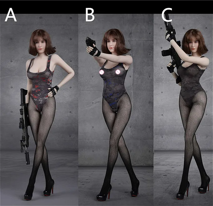 Fire Girl Toys FG068 A/B/C 1/6 Камуфляжный купальник бесшовные чулки Набор для 12 дюймов Phicen