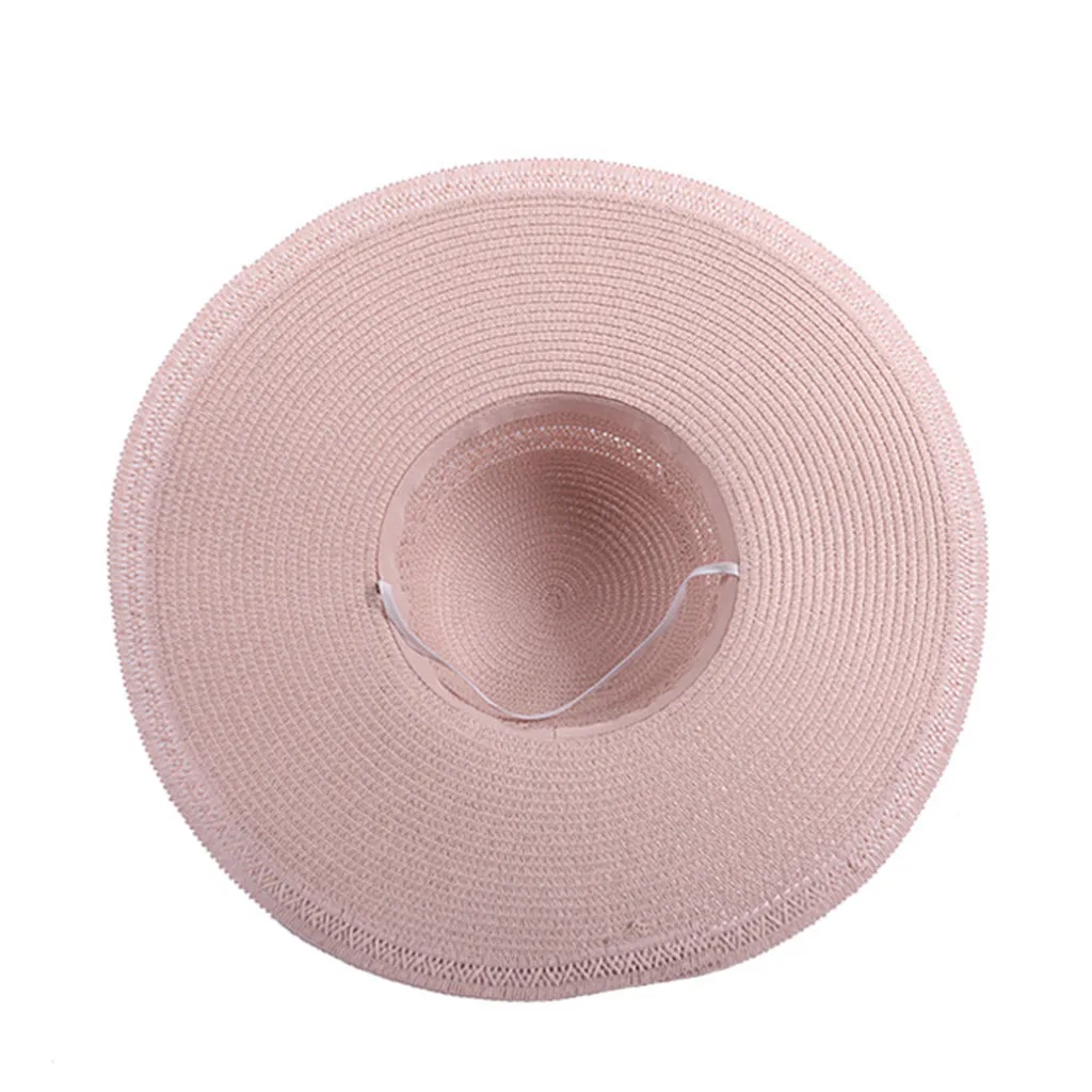 Perimedes мужская женская соломенная сумка пляжные кепки мягкая фетровая шляпа летняя женская Солнцезащитная широкая с полями, солнце шляпа с бантом пляжная складная шляпа# y20