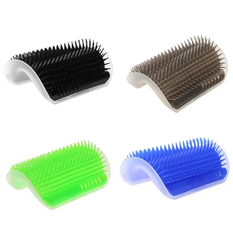 Pet Comb Cat Brush Corner Cat Massage Self Groomer Tickling Comb Brush Catnip Rubs Hair Removal Pet Grooming Cleaning Supplies