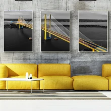 Bridge Nordic Poster Sea Modern Wall Art Canvas Painting Picture Posters And Prints Wall Pictures For Living Room Decor Unframed
