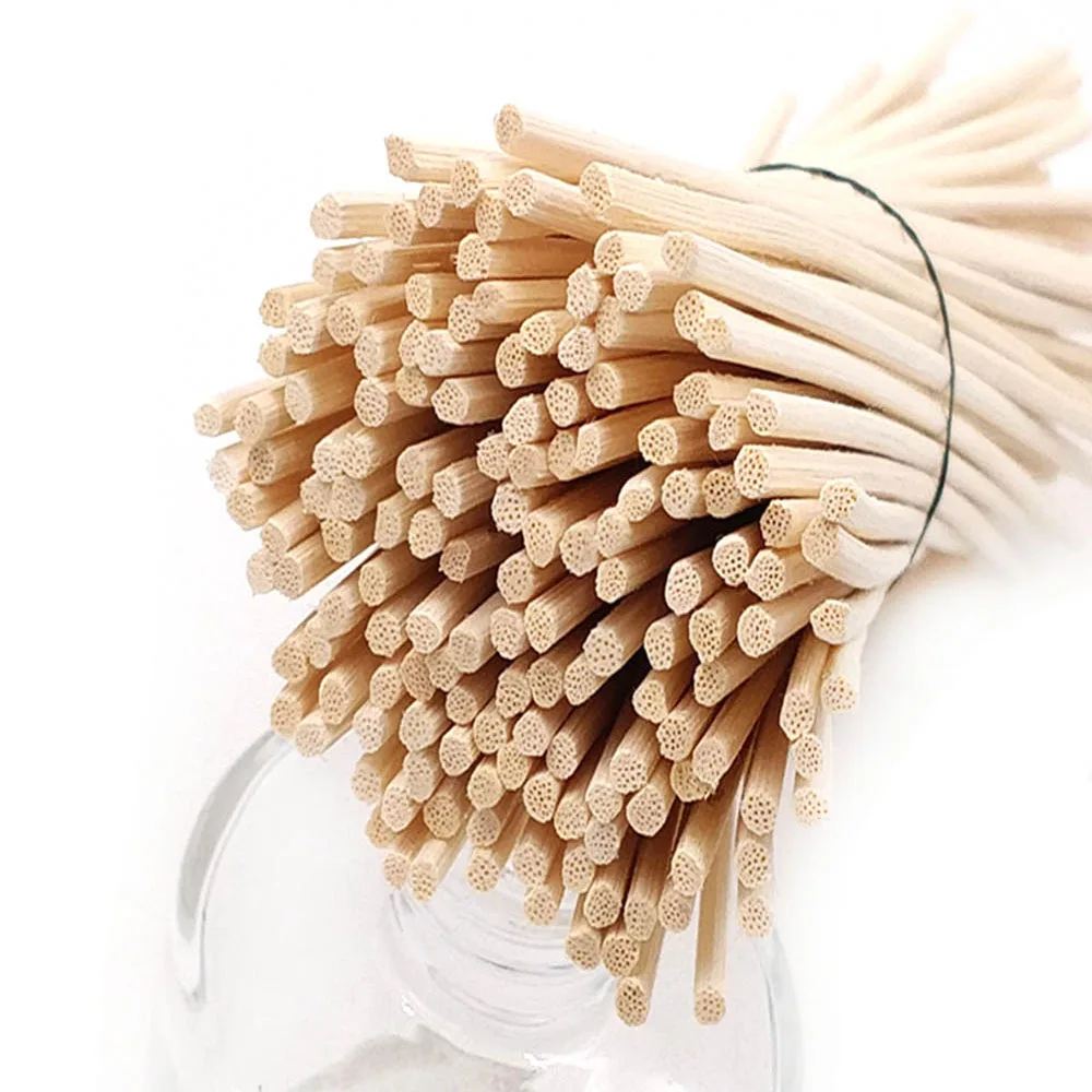 

100pcs Oil Reed Diffuser Rattan Fiber Incense Sticks Home Decor Premium Rattan Diffuser For Aroma Oil Replacing Spare Reeds Wand