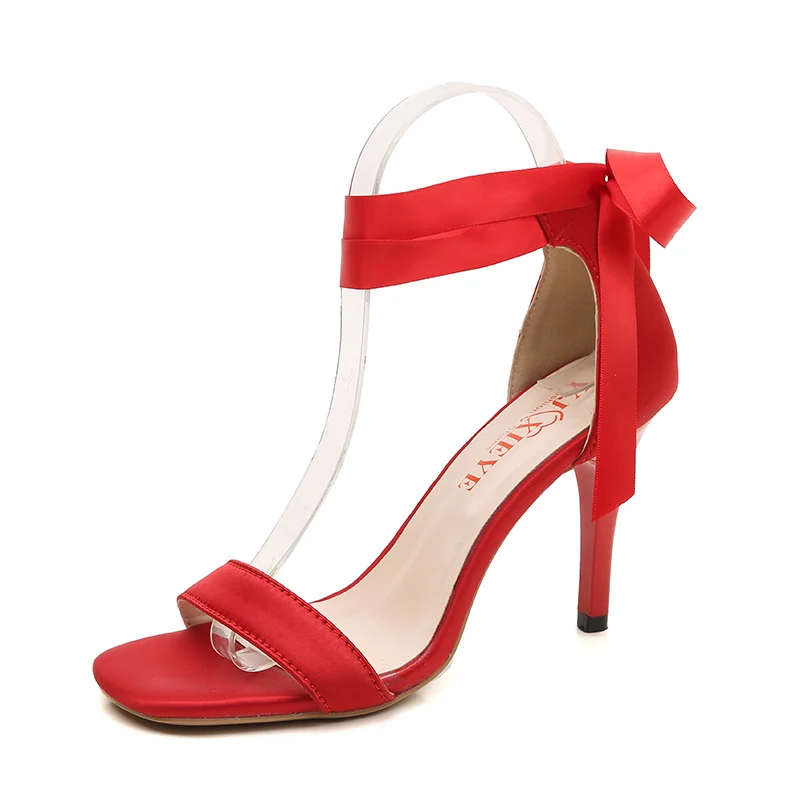 

High Sandals Women Cross-Tied Heels Ladies Ankle Strap Lace Up Party High Shoes High Heels Sandals Gorgeous Party Wedding Shoes
