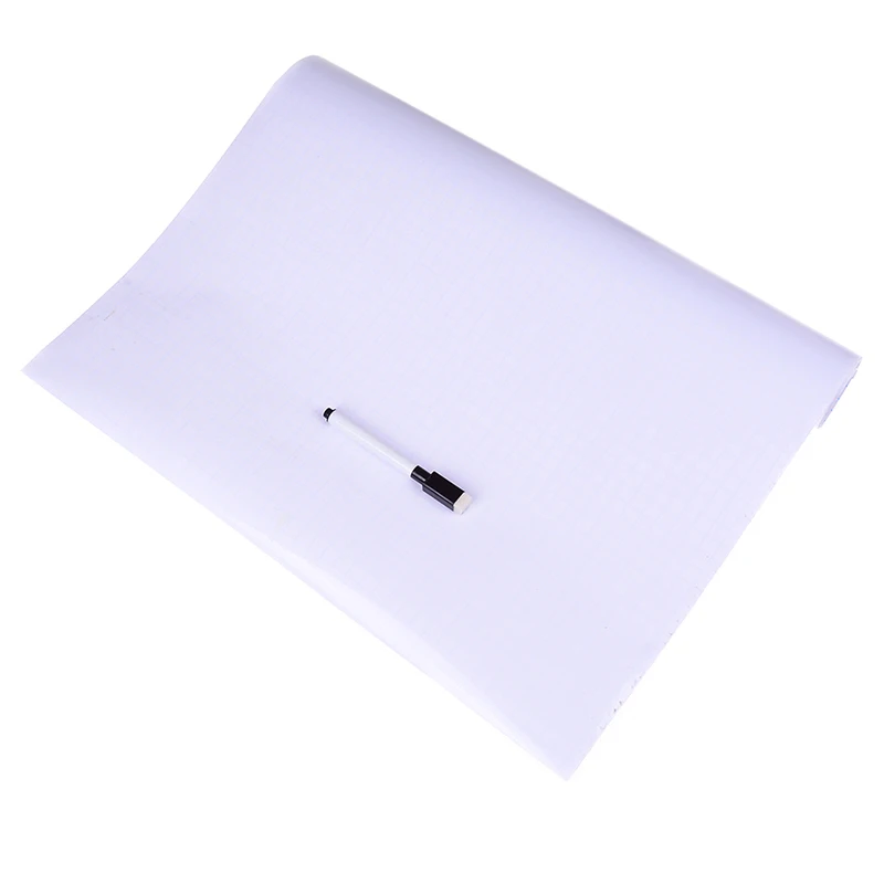 Съемная белая доска настенная бумажная наклейка белая доска ручка сухая стираемая офисная виниловая декоративная наклейка 45*100 см