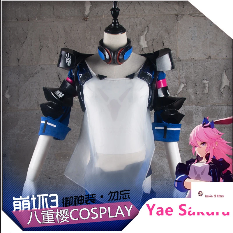 Новый костюм для косплея Yae Honkai Impact 3rd Sakura Полный комплект с шортами-рубашкой |