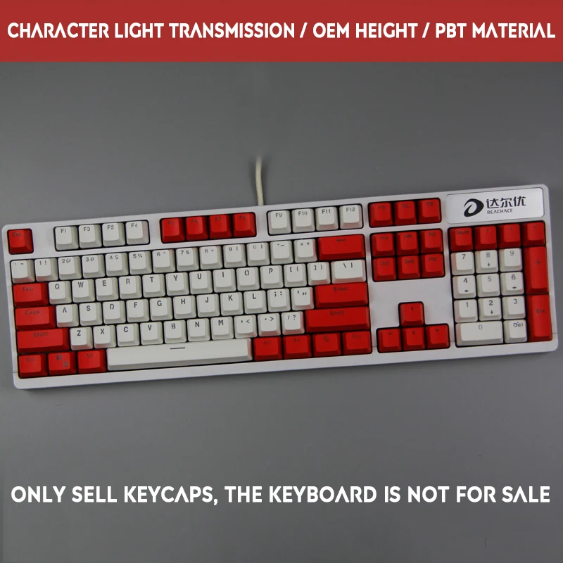 104 ключ PBT капля дождя Dolch пользовательская механическая клавиатура Keycap двойной цвет слово прозрачная подсветка Keycap для Cherry MX