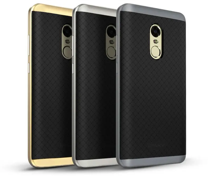 

100% Ipaky Phone Case For Xiaomi MAX 4C 4S 5S Note 2 case Dual Hybrid Silicon Cover+Plastic Frame For Redmi Pro Note 3 4 Case