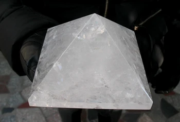 

1345g NATURAL transparent QUARTZ CRYSTAL gemstone PYRAMID POINT HEALING