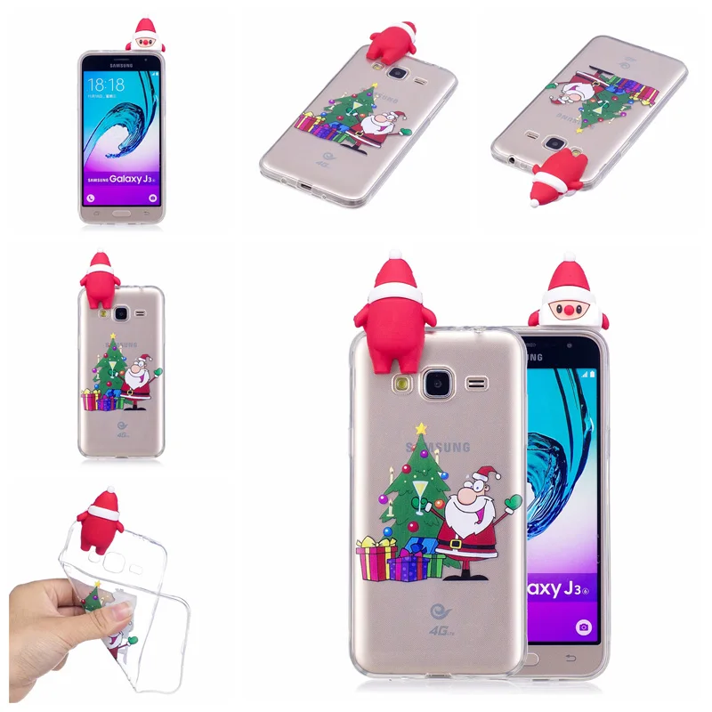Christmas Doll Gift Phone Soft TPU Silicone Case Cover Hull Shell Coque Fundas for Samsung Galaxy J3 J5 J7 2016 J310 J510 J710 |