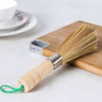 

Bamboo brush Non-stick oil brush wash dishes in addition wooden handle pan brush 25*3cm free shipping