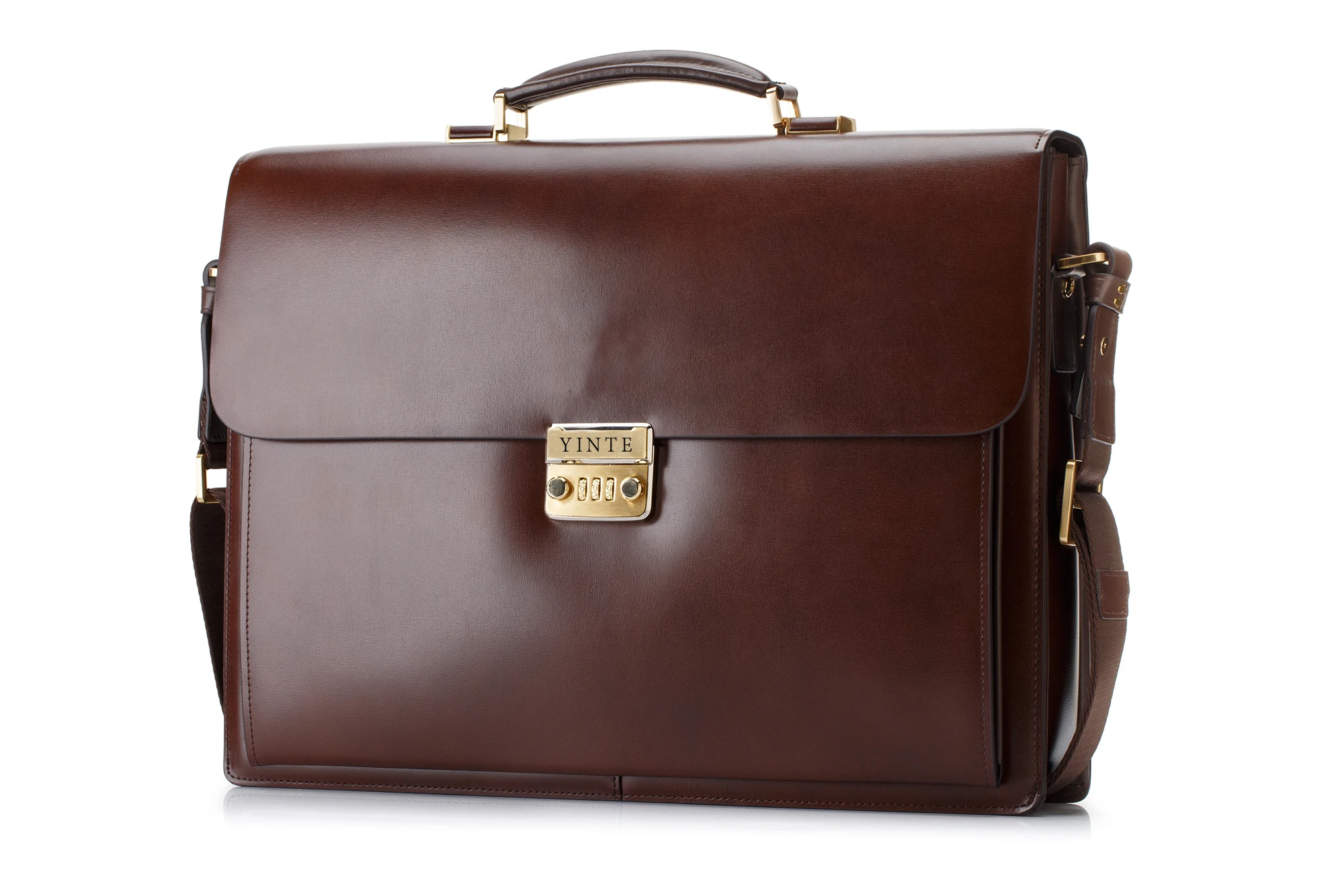 Yinte Brown Bag Leather Men S Briefcase Style 15inch Laptop Yinte Brown Bag Leather Men S Briefcase Style 15inch Laptop Bags Lawyer Handbag Doent Portfolio Totes T8158 6 In Briefcases From Luggage