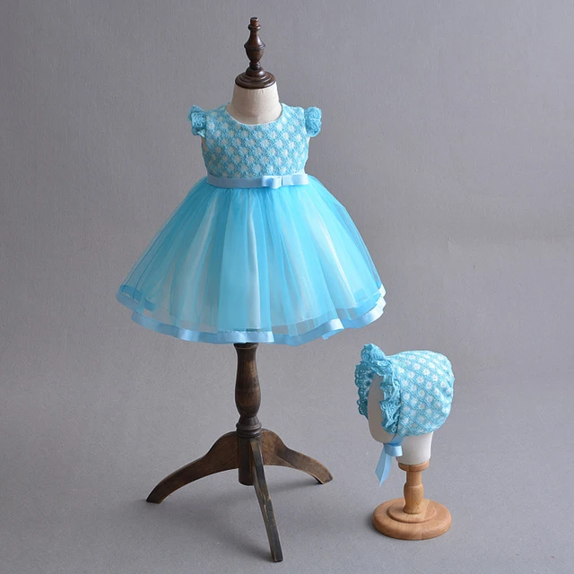Baby Girl Dress Blue 0 2y Toddler Girl Special Occasion Dresses