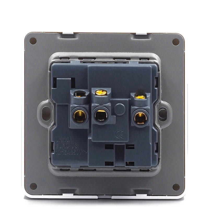 White PC 5 Pins With Switch Electric Wall Panel pic 2