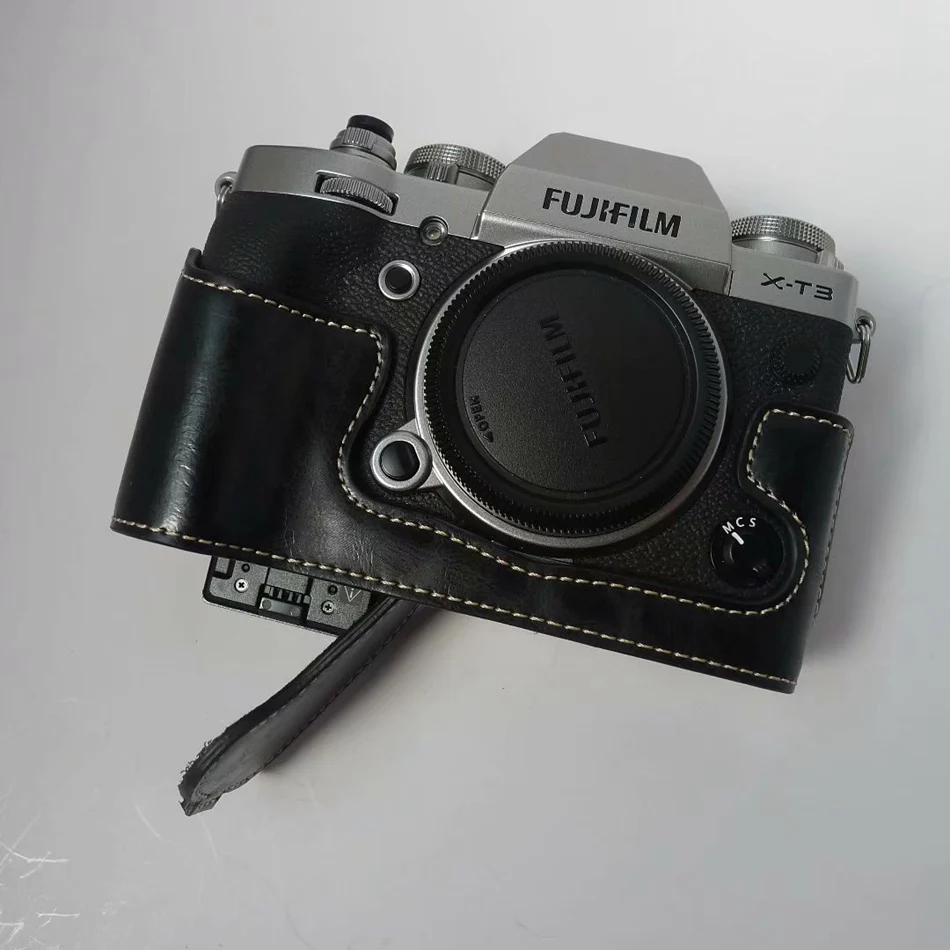 Сумка для камеры чехол для Fujifilm XT-3 кожаный коричневый защитный чехол PU кожаный чехол для корпуса Классическая защита от пыли для Fuji XT3