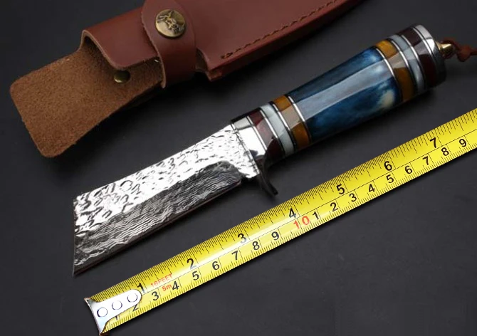 

Handmade Forging Damascus Fixed Knives,Collection Camping Survival Knife,Hunting Knife.