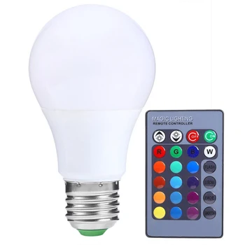 

5W AC 85V - 265V RGB 1X Cute LED light lamp+IR Remote Controller Spotlight Bulb Christmas Decor