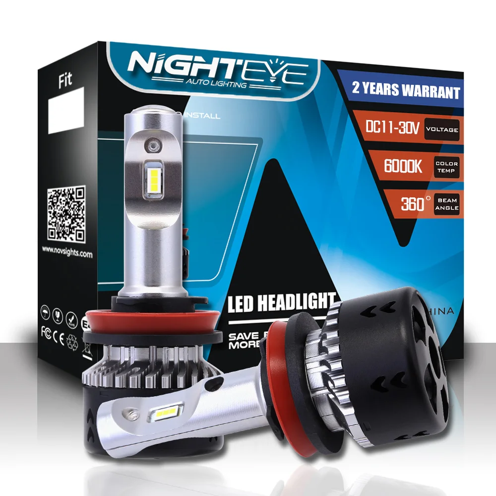 NIGHTEYE H11 LED Headlight CSP 70W Car Led Headlights Bulb Fog Light