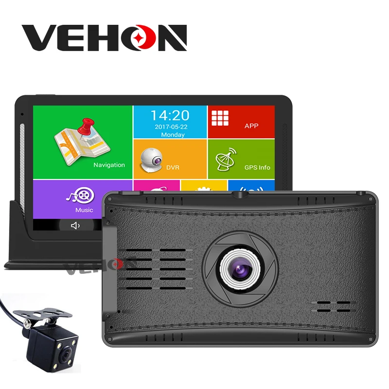 7 inch Car DVR GPS Navigation Android 1080P Recorder 8Gb 512Mb Truck