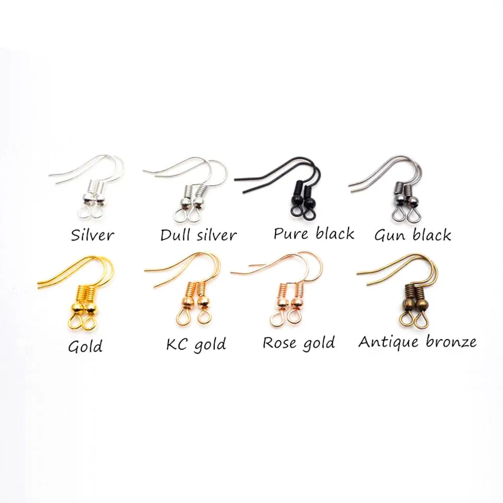 Earring Findings Jewelry 500 pcs Black Earrings Finding Kit Lot 18mm One Color!