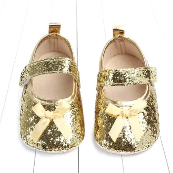 

Sequin Style Baby Girls Princess Cotton First Walker Toddler Infant Soft Sole Shoes Soft bottom Bebe Girls Shoes