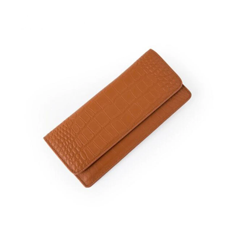 

Black Wallet Long Ladies Genuine Leather Female Coin Purse Alligator Print Card Holder Clutch Cowhide Wallet