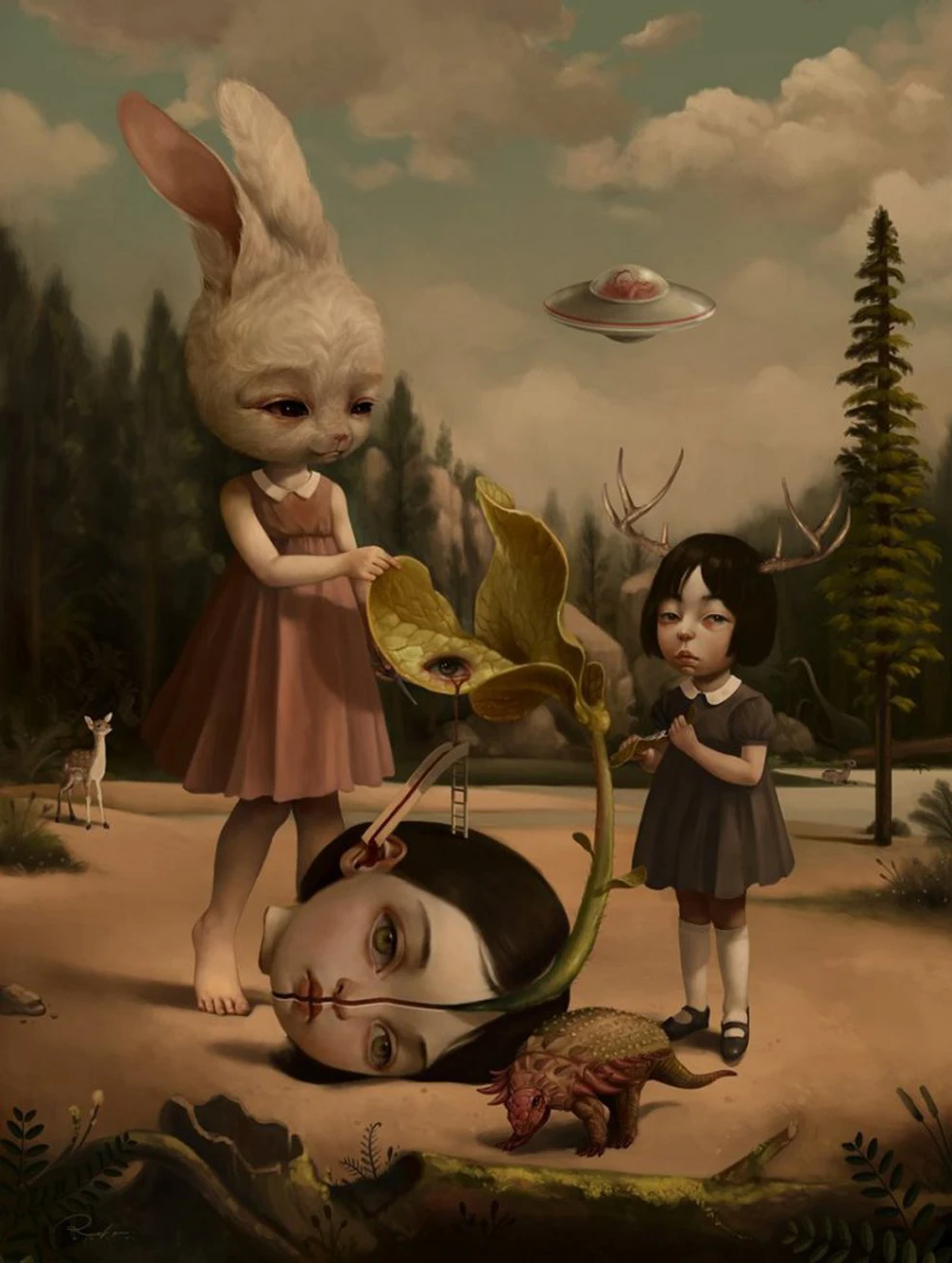 Mark Ryden Mark Ryde 1 панель абстрактное украшение на стену, живопись маслом плакат холст картина печать для гостиной домашний декор 15