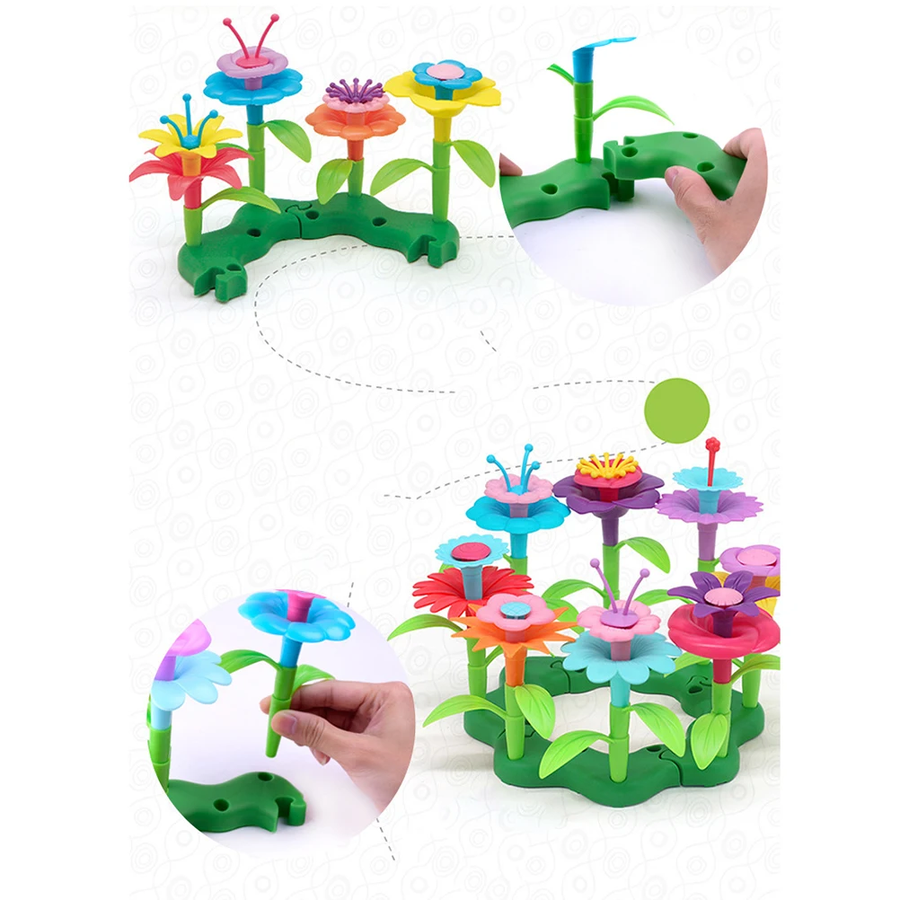 46 шт. букет Цветочная композиция сад игровой набор красочные искусства цветок DIY игрушки для девочек детей ремесленные игрушки
