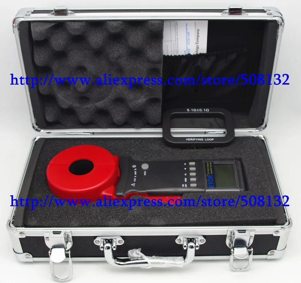 

Free Shipping ETCR2100A+ Digital Clamp On Ground Earth Resistance Tester Meter ETCR-2100A+