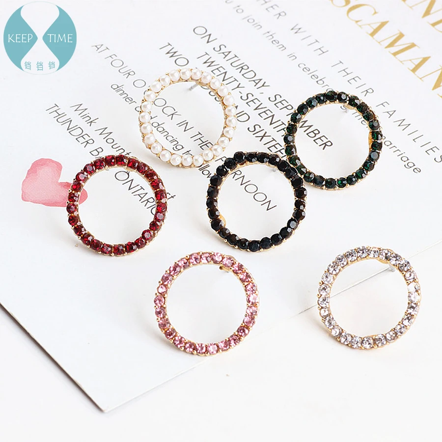 DIY handmade jewelry accessories Korea alloy earrings ring circle