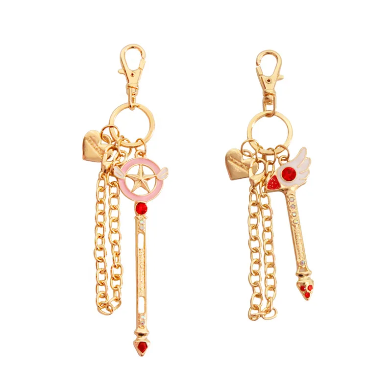 

card captor cardcaptor sakura star wand Sealing Wand bag charm key chain keychain