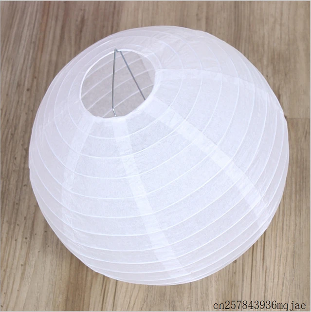 100pcs Chinese Paper Lanterns 40cm Paper Ball White Hanging Paper